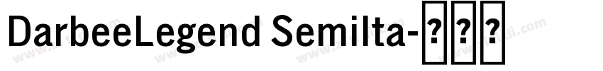 DarbeeLegend SemiIta字体转换